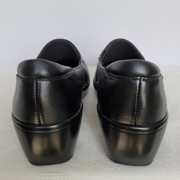 CLARKS Bendables May Moonl Leather Slip-On Shoes- Black color- Women's Size 9M - Picture 14 of 15